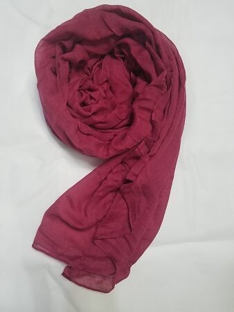 Plain Lawn Scarf - Deep Pink